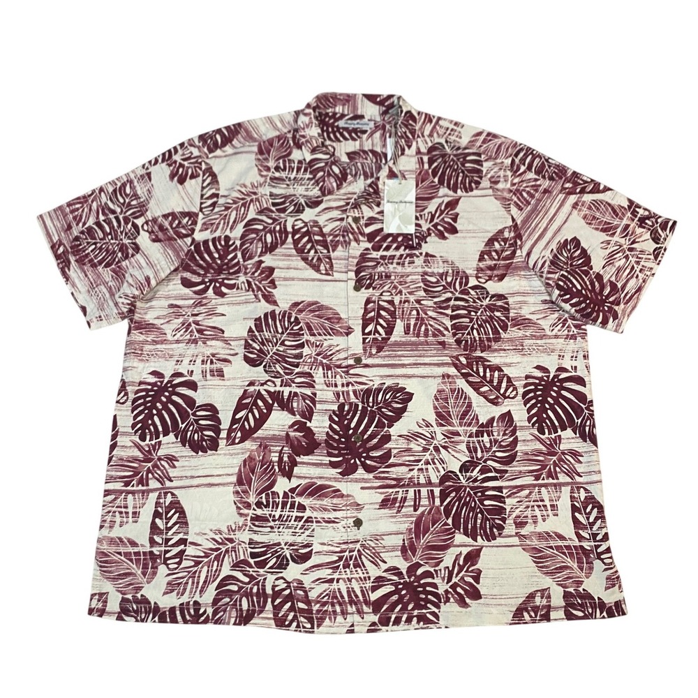 Tommy Bahama NCAA Texas A&M Silk Shirt Maroon White XXXL Tropical  NWT 145$ MSRP
